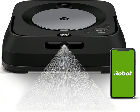 iRobot Braava Jet m6 6113 Ultimate Robot Mop - Wi-Fi Connected, Precision Jet Spray, Smart Mapping, Compatible with Alexa, Ideal for Multiple Rooms, Recharges and Resumes, Graphite